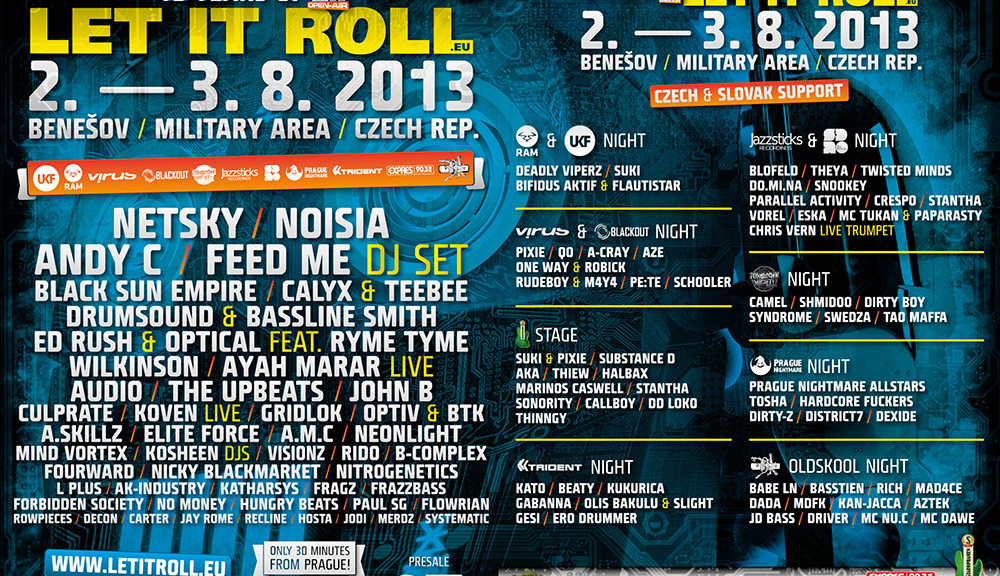 Black Sun Empire / Katharsys / Andy C @ Let It Roll Festival, Czech Republic (2013-08-02/03)