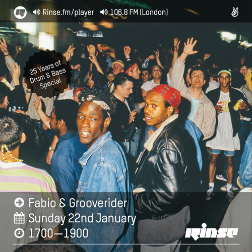 Rinse FM Podcast - Fabio & Grooverider - 22 January 2017
